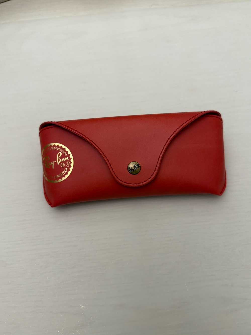 Ray-Ban Red Leather Sunglasses Case